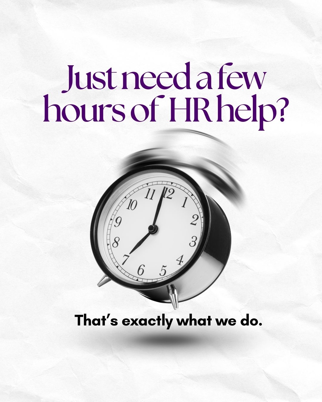 few hours flexible hr